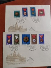 1967 Hungary FDC First Day Cover Army medal coat of arms award