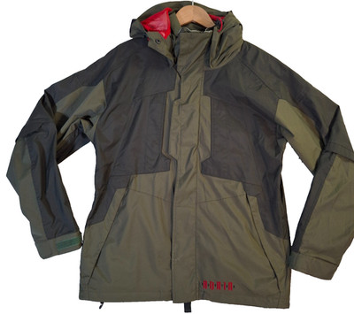 Burton Ronin Snowboard Jacket Men's Medium Green Black Mesh Nylon