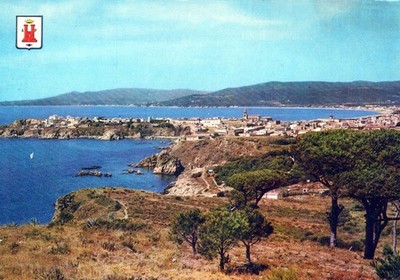 España Palamos Cataluña Vista General de la Pintoresca Ciudad Costera #SAU730