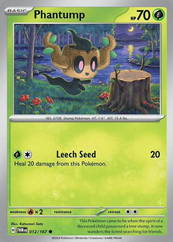 Phantump - 012/167 - Common - Reverse Holo - Near Mint