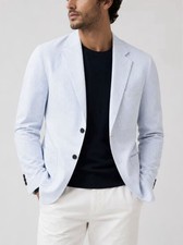 Boggi Milano Lightweight Stretch Blazer Stripe Sport Jacket Sz 50 Italy 40 US