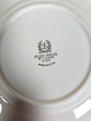 Lenox Golden Wreath Lot Of 3 6 1/4" bread butter plates USA - Picture 8 of 8