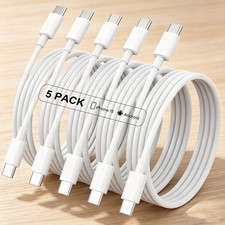 Lot 5X For iPhone Air 15 16 17 Samsung 60W Type C to USB C Fast Charger PD Cable