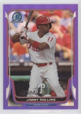 2014 Bowman Chrome Purple Refractor 70/150 Jimmy Rollins #124 0b5f