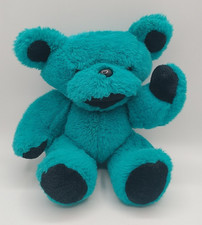 Grateful Dead Dancing Bear Aqua Teal Blue Jointed Plush 1990 Steven Smith RARE