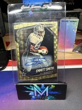 2025 Panini Prizm Black NFL Emmitt Smith Gold Vinyl Auto /5 RARE