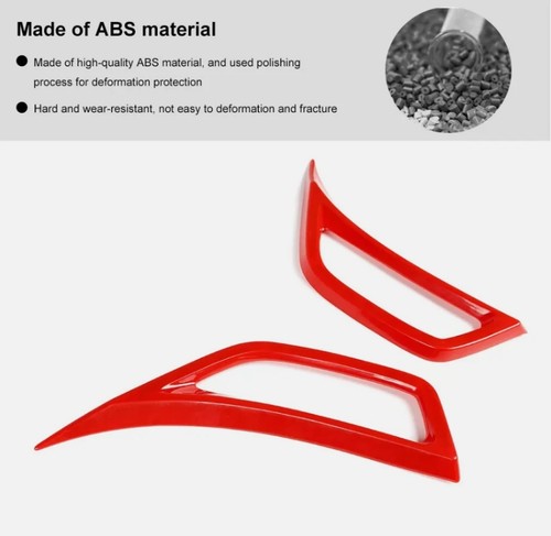 For Jeep Gladiator JT/JL 2018-2025 ABS Red Side Fender Air Vent Cover Trim Decor - Bild 8 von 9