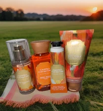 4 Piece CALYPSO CLEMENTINE Mist/ Cream/Shower Gel/Hand Cream- Travel Size Set🌴