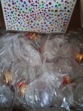 48 Pcs Christmas Booze Balls Fillable Christmas Ornaments Clear Plastic Fillable