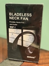 Bladeless Personal Cooling Neck Fan 5000mAh USB Recharge 3 Speed. New Unopened