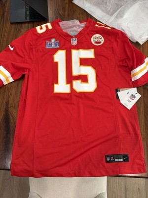 NEW Nike Patrick Mahomes KC Chiefs Jersey - Red, Size L, Super Bowl LVIII Patch