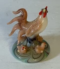 Vintage Blown Glass Murano? Hen with Chicks Figurine - Beautiful!