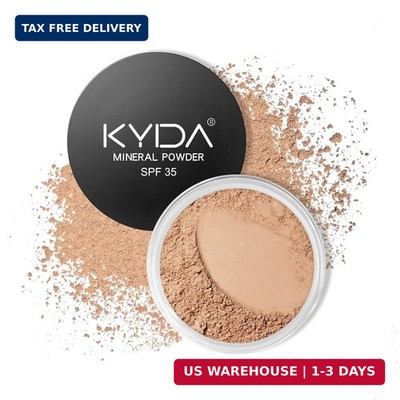 KYDA Mineral Powder Foundation, SPF 35, Lightweight Loose Powder, Skin-Improving