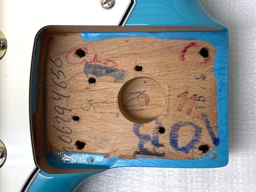 Alnico V Fender JAZZMASTER LOADED BODY Player II Series Blue Electric Guitar JM - Picture 9 of 24