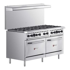 Wolf Natural Gas 60" Manual Range w/ 10 Burners and 2 Standard Ovens - 340K BTU