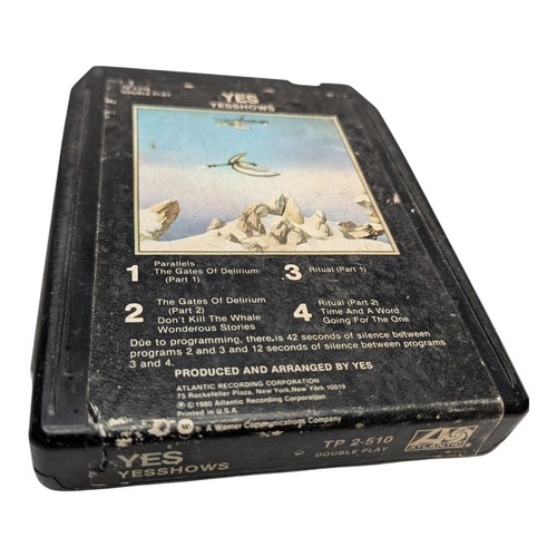 Yes Yesshows Album Vintage 8 Track Tape TP 2-510 Atlantic Double Play - Picture 3 of 13