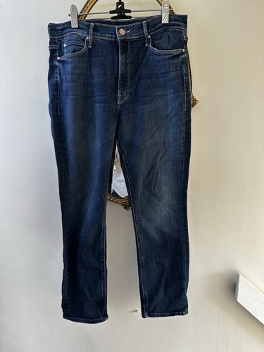 Mother Mid Rise Dazzler Ankle Length Blue Jeans Size 30
