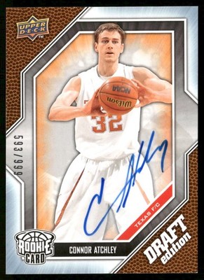 Connor Atchley 2009-10 Upper Deck Draft Edition Autographs #61 #/999 - Texas