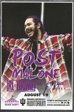 Post Malone autographed concert poster