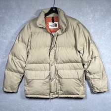 VTG 70 s The North Face Goose Down Puffer Jacket Men s Size Medium Brown Tag