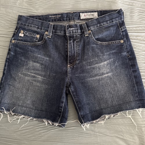 AG Adriano Goldschmied The Becke Short Relaxed Slim Size 27R Cut-Offs Dark Wash - Picture 5 of 7