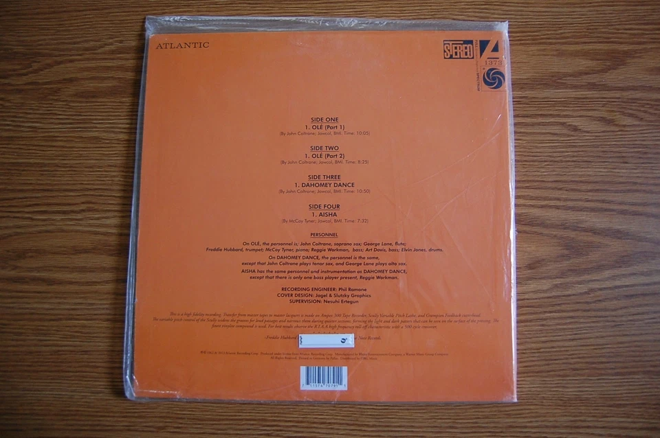 John Coltrane "OLE COLTRANE" 2LP 45RPM NEW SEALED - Image 3 of 4