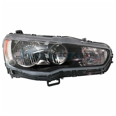 CAPA For 09-17 Lancer Halogen Headlight Headlamp Head Light with Bulb Right Side