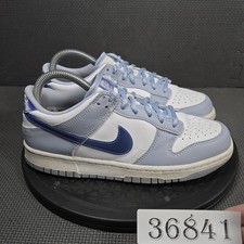 Nike Dunk Low Shoes Youth Size 6Y Blue White Leather Sneakers FJ4668-400