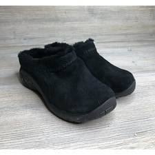 Merrell Encore ICE 4 Slip On Clogs Faux Fur Lined Black J002028 Womens Size 6.5