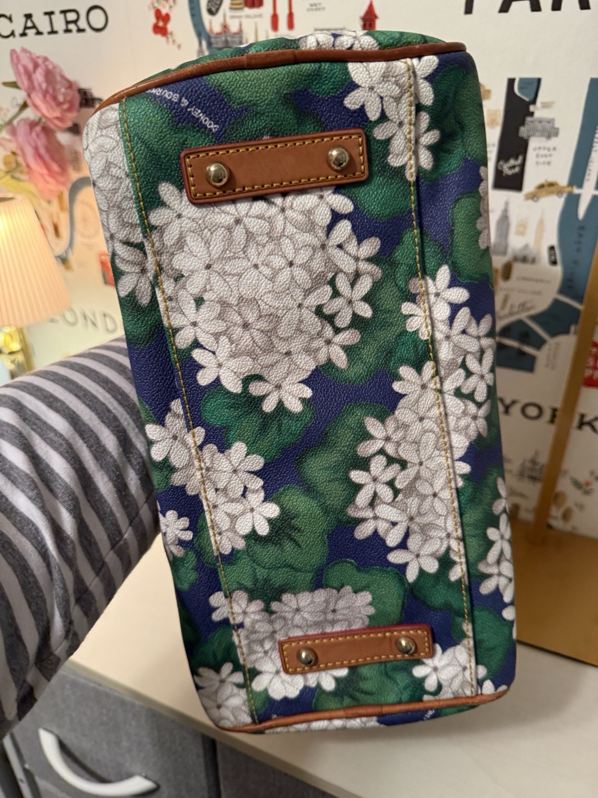 Dooney Bourke Hydrangea Monogram Shopper Women's … - image 3