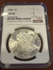 1883-P MS64 NGC Morgan Silver Dollar NGC MS-64 Beautiful Coin