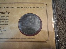 1975 Postal Service Bicentennial Commemorative Coin And Stamps