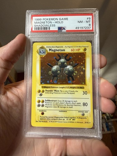 Magneton (Shadowless) graded PSA 8 for sale on eBay