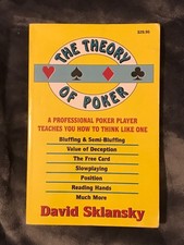 The Theory of Poker: A Professional Poker Player... by Sklansky, David Paperback