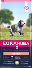 Eukanuba Senior Medium Brd Chicken Dog Food Dry 12kg 5.25 per kilo