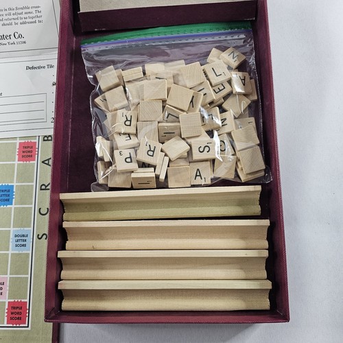 Vintage 1948-1953 SCRABBLE Board Game Selchow & Righter Complete Set Grear Shape - Picture 8 of 13