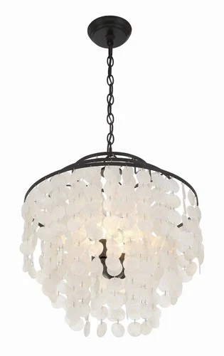 Crystorama Brielle 18" Wide Dark Bronze 4-Light Chandelier - Picture 7 of 9