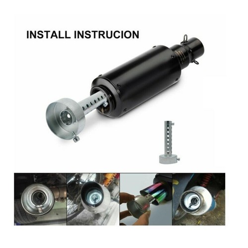 80mm Long Exhaust Baffle Fits 44-46mm Exhaust Pipes (Baffle O.D. 45mm) F - Picture 5 of 6