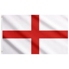 Second Ave England Flag 5ft X 3ft Large Double Sided With Brass Eyelets Engli...