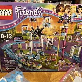 LEGO Friends Amusement Park Roller Coaster 41130  Manual & Minifigures