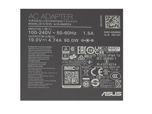 Asus A53TK Original Netzteil 90,0 Watt - Bild 5 von 5