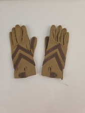 Vintage Isotoner Women's Tan/Light-Brown Driving Gloves One Size Fits Most