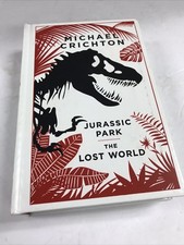 Michael Crichton Jurassic Park/Lost World w/silver pages bookmark