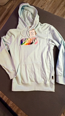 PUMA Women's Together Forever Light Blue Pullover Hoodie S Fleece Pockets