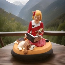 New American Girl Hallmark Kit Kittredge Hound Dog Figurine In Box