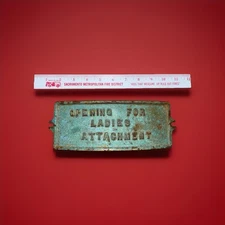 Antique Insane Asylum Central State Hospital OPENING FOR LADIES ATTACHMENT Sign
