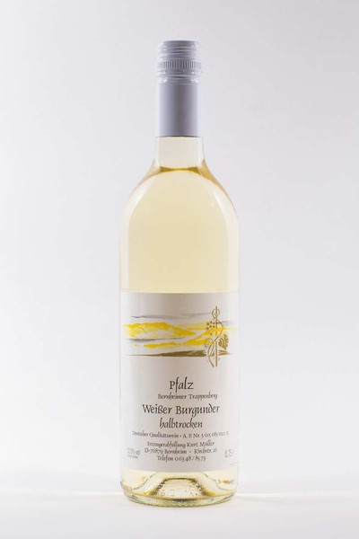 PfäLzer WeißBurgunder Halbtrocken 6 X 0,75 L Flasche Direkt Vom Winzer-image