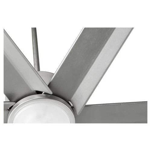 Satin Nickel 80"Ceiling Fan from the Titus Collection - Picture 3 of 6