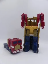 Transformers G1 Power Master Optimus Prime Action Figure - Vintage 1980s BROKEN