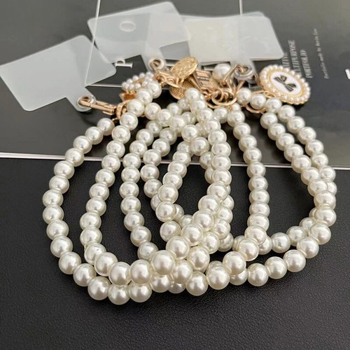 Short Pearl Lanyard Fashion Rhinestone Pendant Pendant Mobile Phone Lanyard - 第 4/15 張圖片